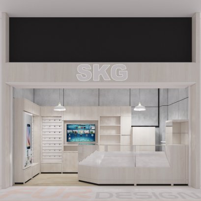 ออกแบบร้านมือถือ SKG by v ห้าง Big C ดาวคนอง